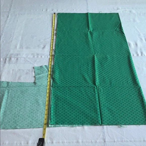 Mermaid Teal Pattern Fabric - Picture 2 of 4